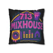 Load image into Gallery viewer, 713 Mixhouse Faux Suede Pillowcase — Neon DJ Music Room Accent