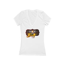 Load image into Gallery viewer, Back Dat Booty 3.0 Women's V‑Neck Tee — Retro Southern BBQ Humor Shirt
