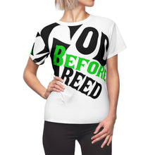 Load image into Gallery viewer, God Before Greed / Women's AOP Cut & Sew Tee