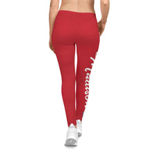 Load image into Gallery viewer, Madison( Red/White Lettering) Leggings