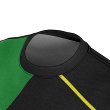 Load image into Gallery viewer, Afro-Mexican flag #Tshirt Unisex AOP Cut & Sew Tee