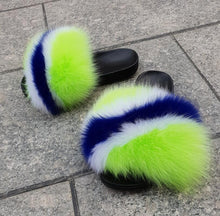 Load image into Gallery viewer, Fur Slides For Women Fluffy Hot Sale Summer Amazing Furry Sandals Non-slip Fluffy Plush Shoes Brand Luxury Slides Fur Slippers