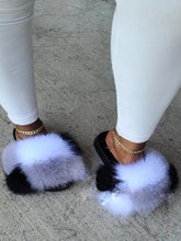 Load image into Gallery viewer, Fur Slides For Women Fluffy Hot Sale Summer Amazing Furry Sandals Non-slip Fluffy Plush Shoes Brand Luxury Slides Fur Slippers