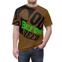 Load image into Gallery viewer, God Before Greed ( Army ) Unisex AOP Cut & Sew Tee