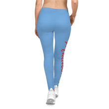 Load image into Gallery viewer, Madison (Blue/Red Lettering) Leggings