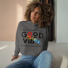 Load image into Gallery viewer, Good Vibes Only Crop Hoodie