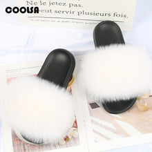 Load image into Gallery viewer, Kids Fur Slippers Summer time cuteness winter coziness
