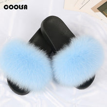 Load image into Gallery viewer, Kids Fur Slippers Summer time cuteness winter coziness