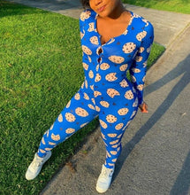 Load image into Gallery viewer, Sexy printing Home Onesies Jumpsuit Sleepwear pajamas