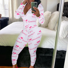 Load image into Gallery viewer, Sexy printing Home Onesies Jumpsuit Sleepwear pajamas