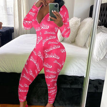 Load image into Gallery viewer, Sexy printing Home Onesies Jumpsuit Sleepwear pajamas