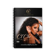 Load image into Gallery viewer, Spiral Notebook — Clasyfyd “Cl’Che Tell Me Sumtn Good” Music Cover Ruled Journal
