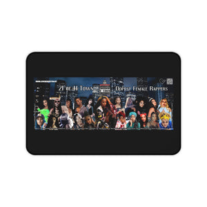 Empowering Female Rappers Desk Mat - Stylish Mouse Pad, Home Office Decor, Gifts for Music Lovers, Unique Workspace Accessory