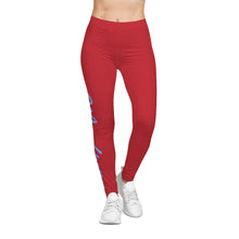 Load image into Gallery viewer, Madison (Red/Blue lettering) Leggings
