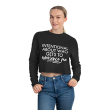 Load image into Gallery viewer, INTENTIONAL Cropped Sweatshirt
