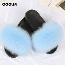 Load image into Gallery viewer, Kids Fur Slippers Summer time cuteness winter coziness
